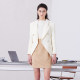 One-length contrasting color short sleeve contrasting color slim workplace casual and fashionable dress
