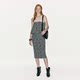 AtelierMissLu2025 spring and summer small fragrance style slim pencil elastic skirt short skirt