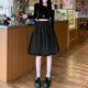 Mesh flower bud skirt for women in summer 2025 new high-waisted A-line sweet and gentle style puffy five-point mid-skirt