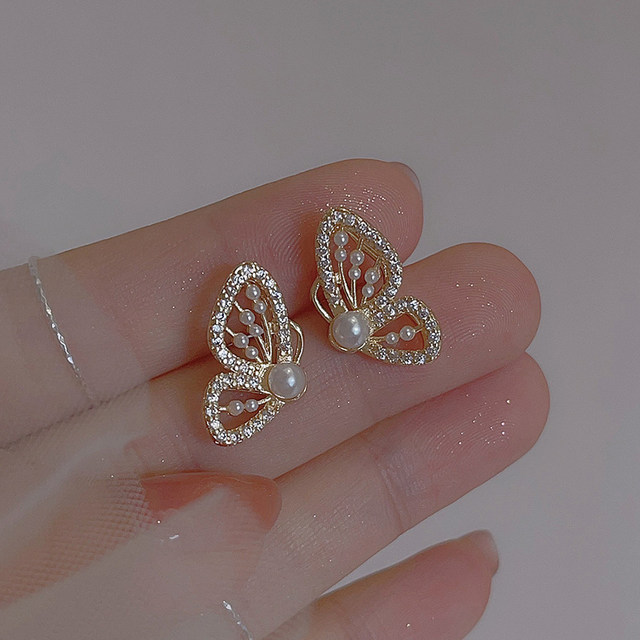 MASW Butterfly Pearl Earrings - Elegant Fashion Jewelry For Women