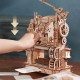 Ruoke Printing Workshop movable type printing 3d three-dimensional puzzle mechanical transmission wooden assembly model Valentine's Day gift