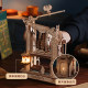 Ruoke Printing Workshop movable type printing 3d three-dimensional puzzle mechanical transmission wooden assembly model Valentine's Day gift