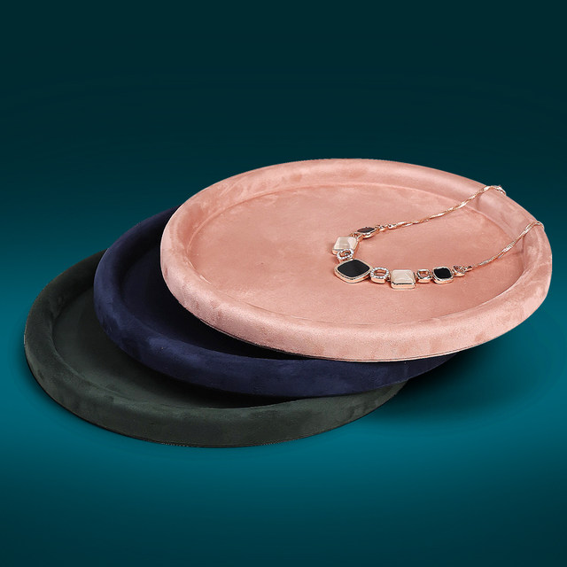 Zhongmeida high-end velvet jewelry tray ring storage display tray necklace glasses watch display live broadcast ornaments