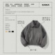 XAKA American retro style spring lapel couple jacket versatile short wide version high-end bomber jacket men