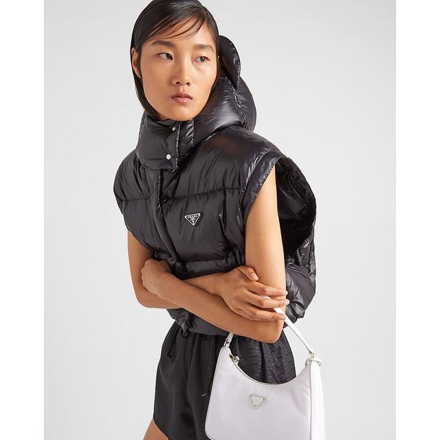 Hong Kong Direct Mail Prada Re-Nylon Two-sided Short Down Jacket 29197311A9S212 High-end Streaming
