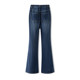 Tall large size micro-flare jeans for women 2025 spring and autumn clothing elastic high waist fat MM bell-bottom pants 200 Jin [Jin equals 0.5 kg]
