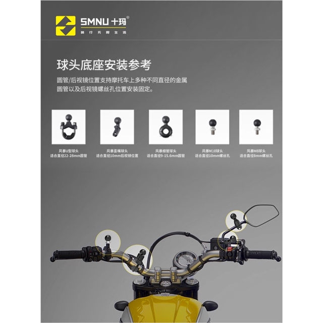 SMNU Shimar Motor Motorcycle Motorcycle Electric Vehicle Shockproof Earthquake Repairing Wireless Charging locomotive Navigation Rider Smedie