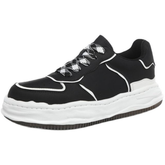 Xjxy stealth increase 7 cm casual board shoes Air Force black army black solubility shoes increasing 7cm increase men's shoes