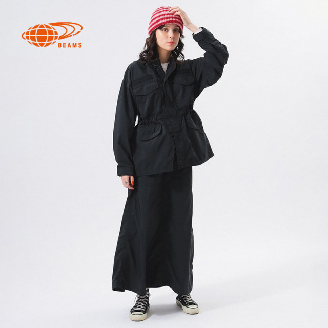 BEAMSBOY women's collarless work jacket 2025 spring new fashionable casual solid color jacket 180331X
