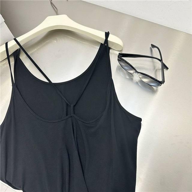 Super feel of modal cotton spring and summer suspender vest for women loose belly and inner wear outside wearing sleeveless back base top
