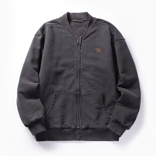 Carhart Vista Sweat Bomber окрашивание сделать старый молния кардиган подбитый куртка пальто