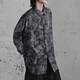 No sense no sense/floating savage retro printed long-sleeved loose shirt turtleneck literary neutral shirt