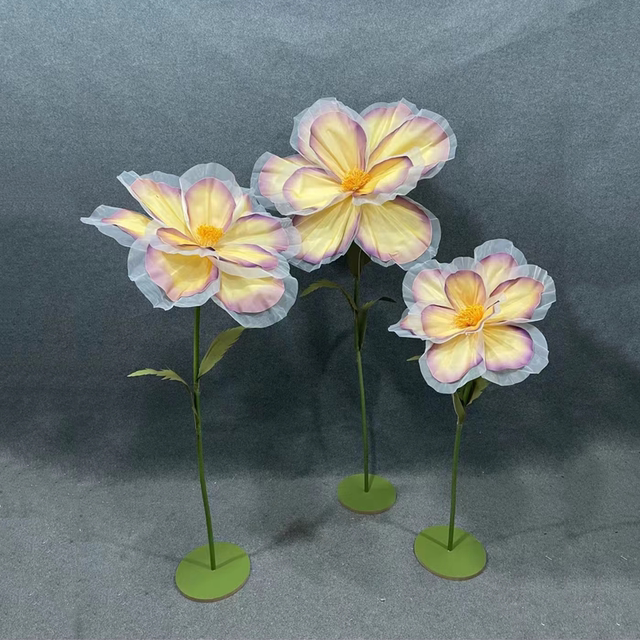 Wedding props gardenia flower road leading foam paper real silk net flower photography wedding stage layout window decoration ornaments
