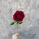 Simulated rose single flannel rose Valentine's Day home flower arrangement waterfall flower wedding decoration fake flower artificial flower
