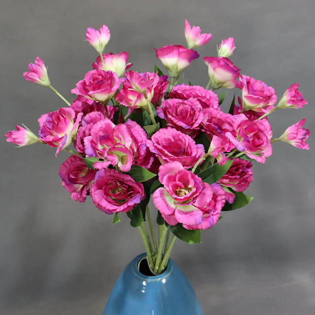 
Wedding decoration silk flower simulation lisianthus flower living room dining table home flower arrangement decorative flower ornaments photo props