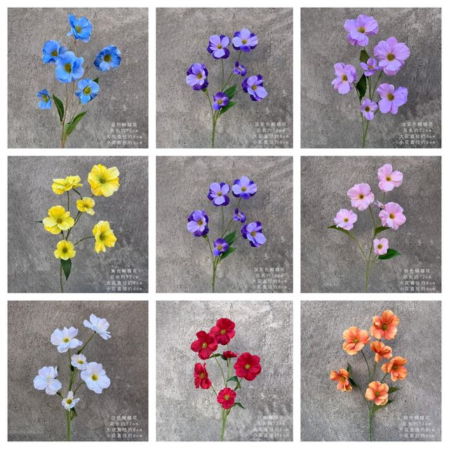 
New wedding simulated flowers, butterfly flowers, fake flowers, wedding hall layout, flower arrangement, flower arrangement, flower arrangement, archway, flower arrangement