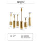 New wedding European-style electroplated candlestick six-piece set of props welcome area decoration supplies table decoration foreign trade