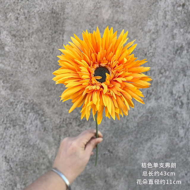 
Single branch crab claw chrysanthemum, bouquet of flowers, diy material, wedding floral design, shooting props, living room, bedroom, fake flowers