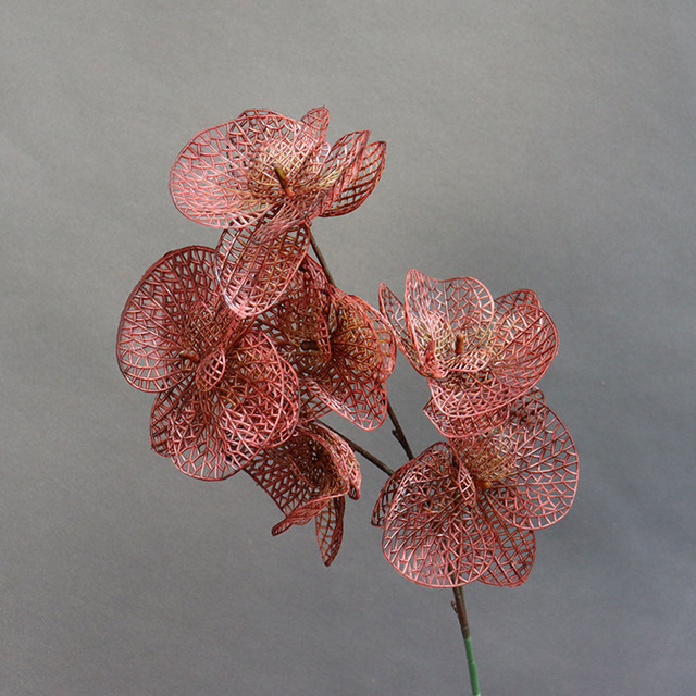 
Wedding simulation flower single 6-head hollow butterfly wedding hall ceiling background flower stage window landscaping decoration