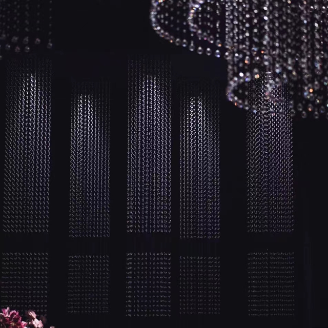 
Crystal pineapple bead ceiling hollow crystal bead curtain partition bead bead chain stage hotel wedding venue decoration pendant