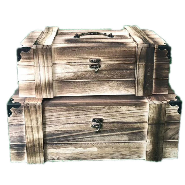 New forest style wedding wooden storage flower box geometric road guide ornaments wooden frame wooden box outdoor wedding home decoration