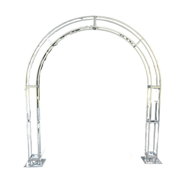 
New wedding arch truss curved shooting props semicircle iron stage outdoor arch shelf layout decoration