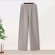 Middle-aged and elderly women's pants grandma's new autumn and winter elastic waist loose casual pants plus velvet and thickened winter trousers