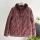 Elderly down jacket female grandma dressing winter costume 90 velvet warm top mother Tang clothes jacket elder wife clothes
