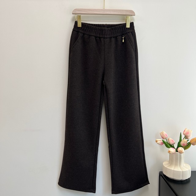 Middle-aged and elderly women's pants, mom's autumn and winter velvet pants, straight pants, high-waisted pants for the elderly, thickened and enlarged, grandma's pants, fashionable