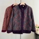 Mom's winter velvet thickened jacket, western style 2025 new style, middle-aged and elderly women's grandma's autumn and winter woolen tops