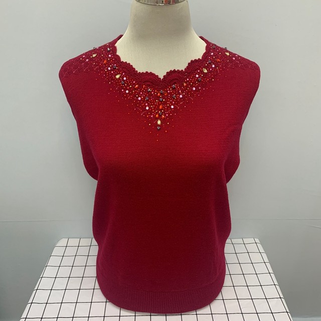 Cardigan Mother Sweater Spring, Autumn and Winter Thin Plus Size Plus Size Middle-aged and Elderly Female Grandma Loose Knitted Bottoming Sweater