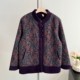Mom's winter velvet thickened jacket, western style 2025 new style, middle-aged and elderly women's grandma's autumn and winter woolen tops