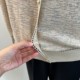 Mom's autumn sweater thin round neck top 2025 spring and autumn new style middle-aged and elderly people's fashionable loose base shirt