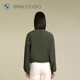 BMW STUDIO BMW Women's Clothing, Fall and Winter Fashion Simple and Versatile Women's Woven Long Sleeve Jacket