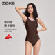 zokezhouke swimsuit women's one-piece 2025 new swimsuit hot spring girls swimming pool special training swimsuit