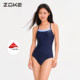 Zhouke swimsuit women's swimming pool special high-end hot spring 2025 new fashion swimsuit one-piece professional racing