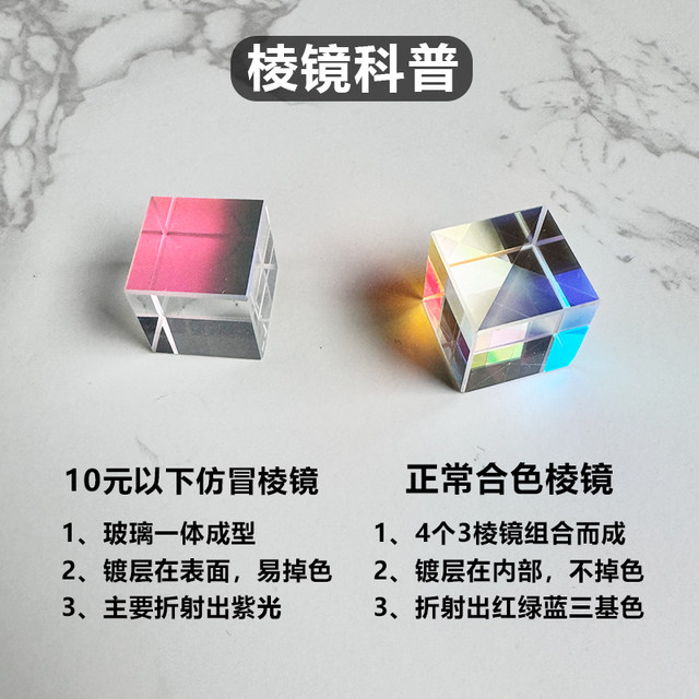 Color Prism Sun Catcher Bethlehem Kaleidoscope Accessories Cube of Light Optical Prism Glass Ornament Gift