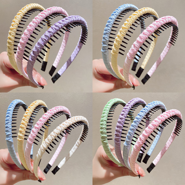 Children's hairband female 2025 new girl's toothed anti-slip headband does not strangle the head primary school students crush hairpin headwear