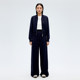 Shuiyunjian Women's Clothing Simple Casual Commuter Double Zipper Navy Jacket Short Jacket 2025 Spring New Style

