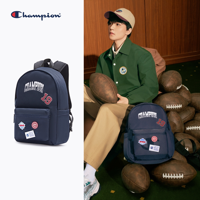 Champion champion backpack women's summer new canvas bag backpack schoolbag men