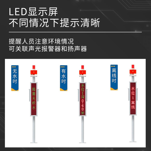 Buried water monitor road bridge hole sponge city waterlogging intelligent liquid level meter equipment sensor