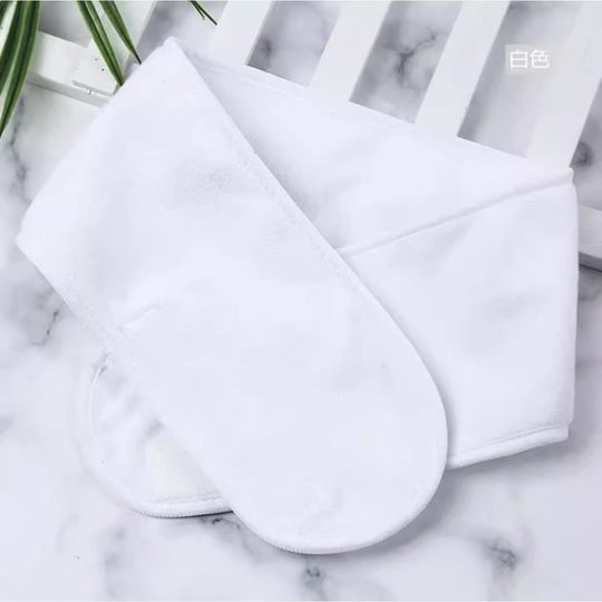 Beauty salon makeup hairband Velcro headband special for ear picking skin management headscarf soft and absorbent with logo