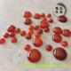 Natural red agate round oval drop-shaped ring surface flat bottom non-hole inlaid patch diy ring pendant earrings