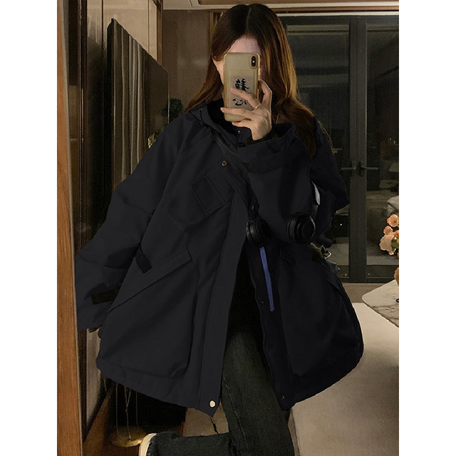 300Jin [Jin equals 0.5 kg] Large size fat mm American retro cotton thickened cotton suit for women's spring new workwear park overcoming the trend of jacket