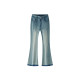 [Same style in the mall] Semir jeans for women with frilled cropped pants on the street 2025 summer new bell-bottom pants to make you look slim M
