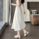 Awakening Paradise Spring High Waist Slim and Fresh Floral Dress Long Skirt Versatile Sweet Skirt Printed Umbrella Dress
