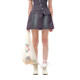 NMORE designer brand 25 spring new style Longkui purple zipper decoration safety sweatshirt short skirt