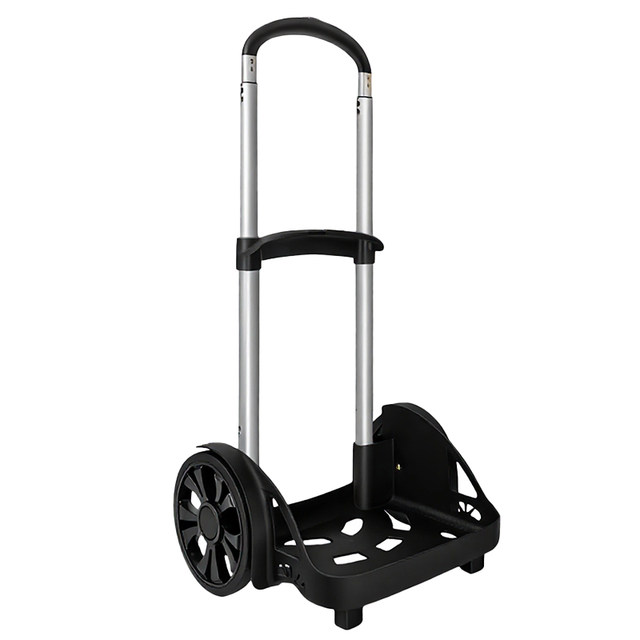 Junior and high school students' schoolbag trolley stand is super large silent wheel can climb stairs backpack universal trolley six-wheel pulling cart