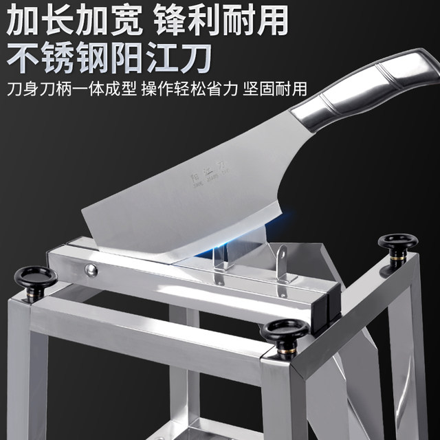 Upgraded sugar cane sectioning machine, sugar cane peeling and segmenting all-in-one machine, machine for cutting sugar cane, guillotine, special knife segment cutting