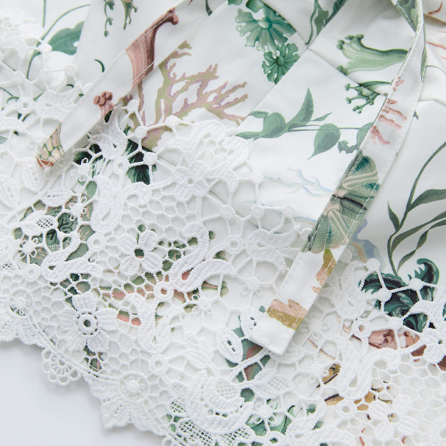 JASON WU Summer New Lace Patch Print Romantic Embroidery New Chinese Top Sling Women